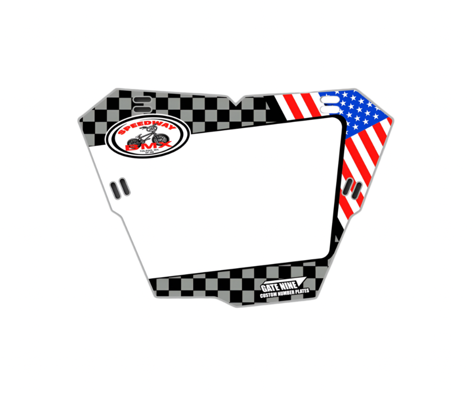 Speedway BMX Number Plates