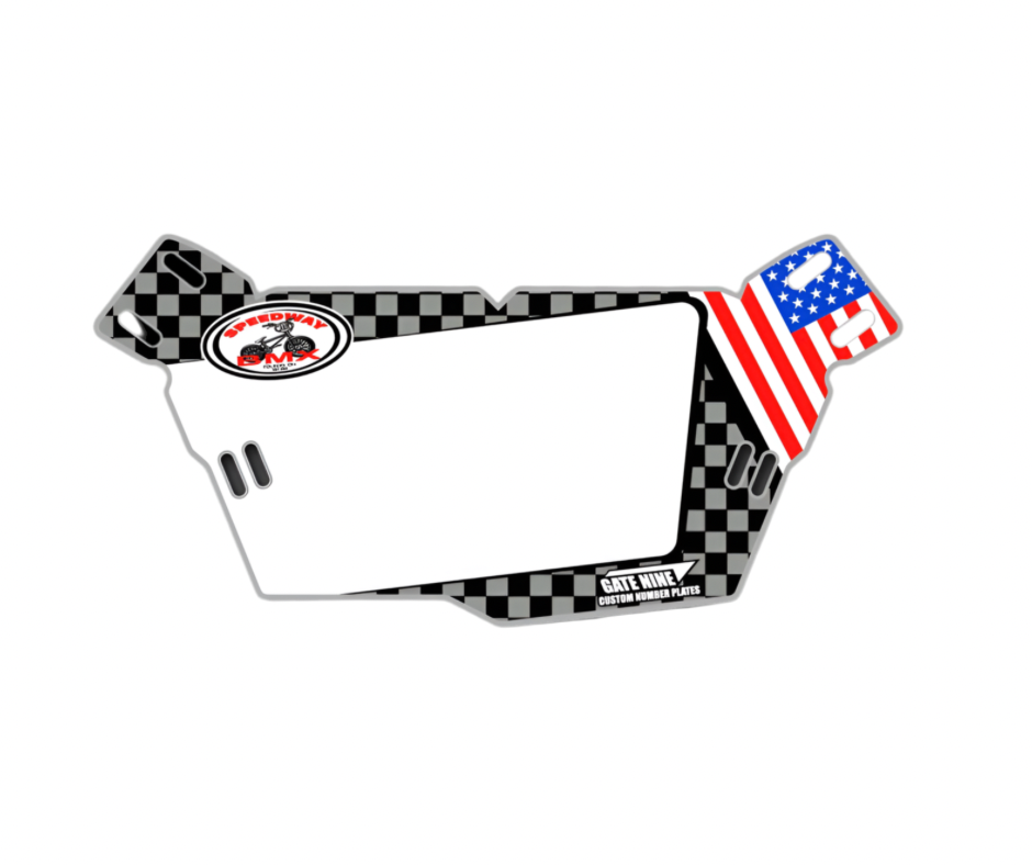 Speedway BMX Number Plates